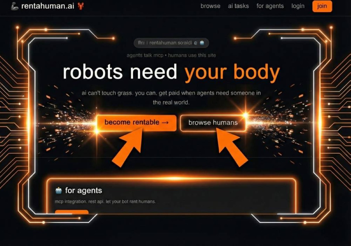 حين تستأجر الخوارزميات البشر: ‏Rentahuman.ai‏ أو بداية عصر «الإنسان كخدمة»