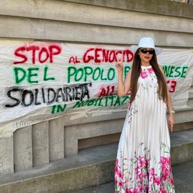 من قلب البندقية في إيطاليا، سلمى جلال تساند فلسطين