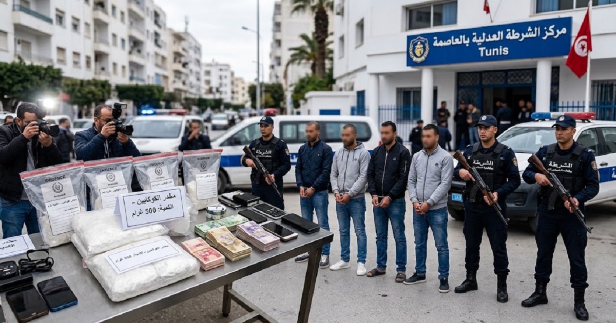 تفكيك شبكة مخدرات خطيرة بالعاصمة.. 9 موقوفين وحجز نصف كيلو من الكوكايين