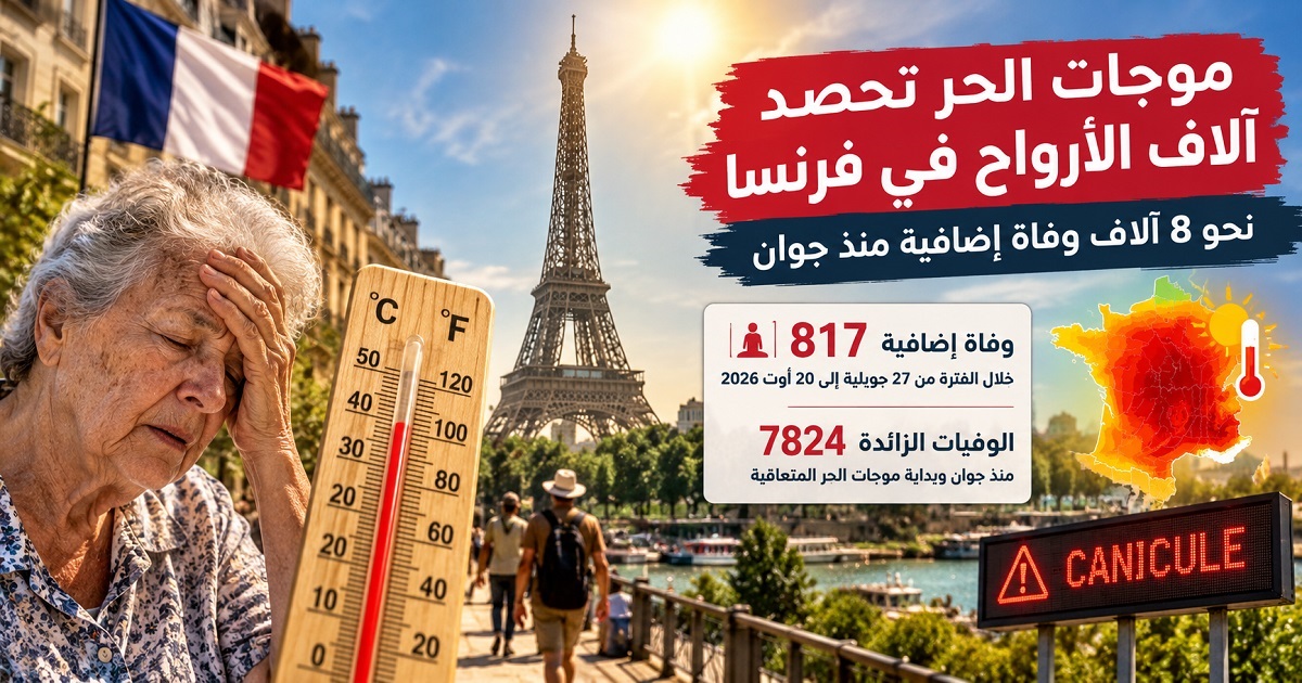 موجات الحر تحصد آلاف الأرواح في فرنسا.. نحو 8 آلاف وفاة إضافية منذ جوان