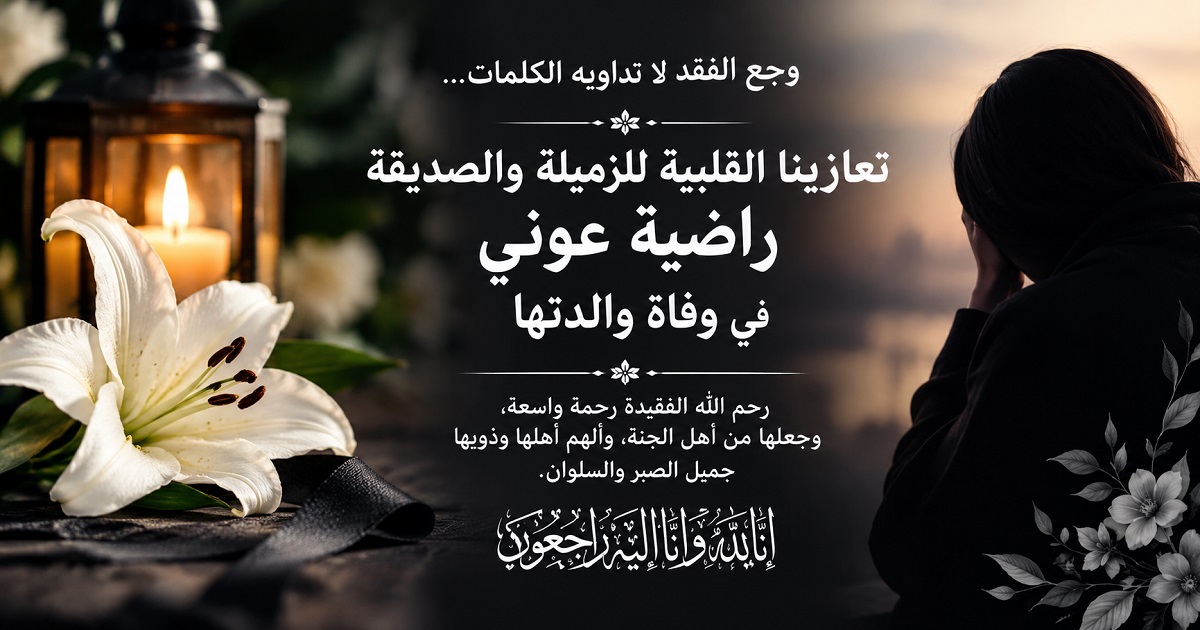 وجع الفقد لا تداويه الكلمات… تعازينا القلبية للزميلة والصديقة راضية عوني في وفاة والدتها
