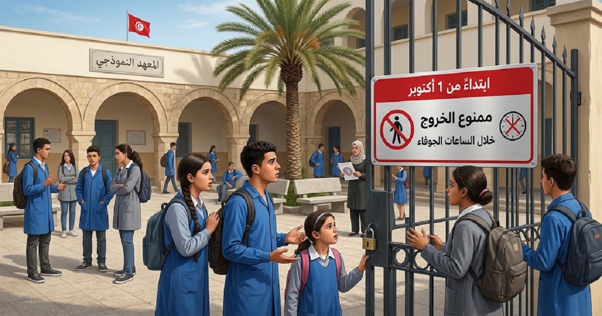 ابتداءً من غرة أكتوبر.. التلاميذ ممنوعون من مغادرة المؤسسات التربوية خلال الساعات الجوفاء