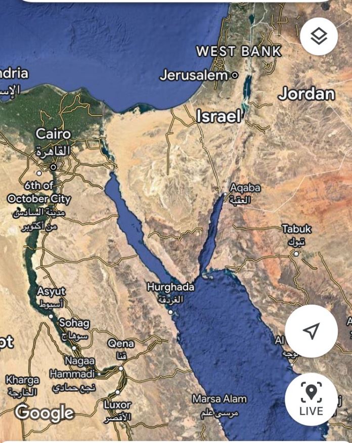 حقيقة اختفاء اسم سيناء من خريطة Google Maps