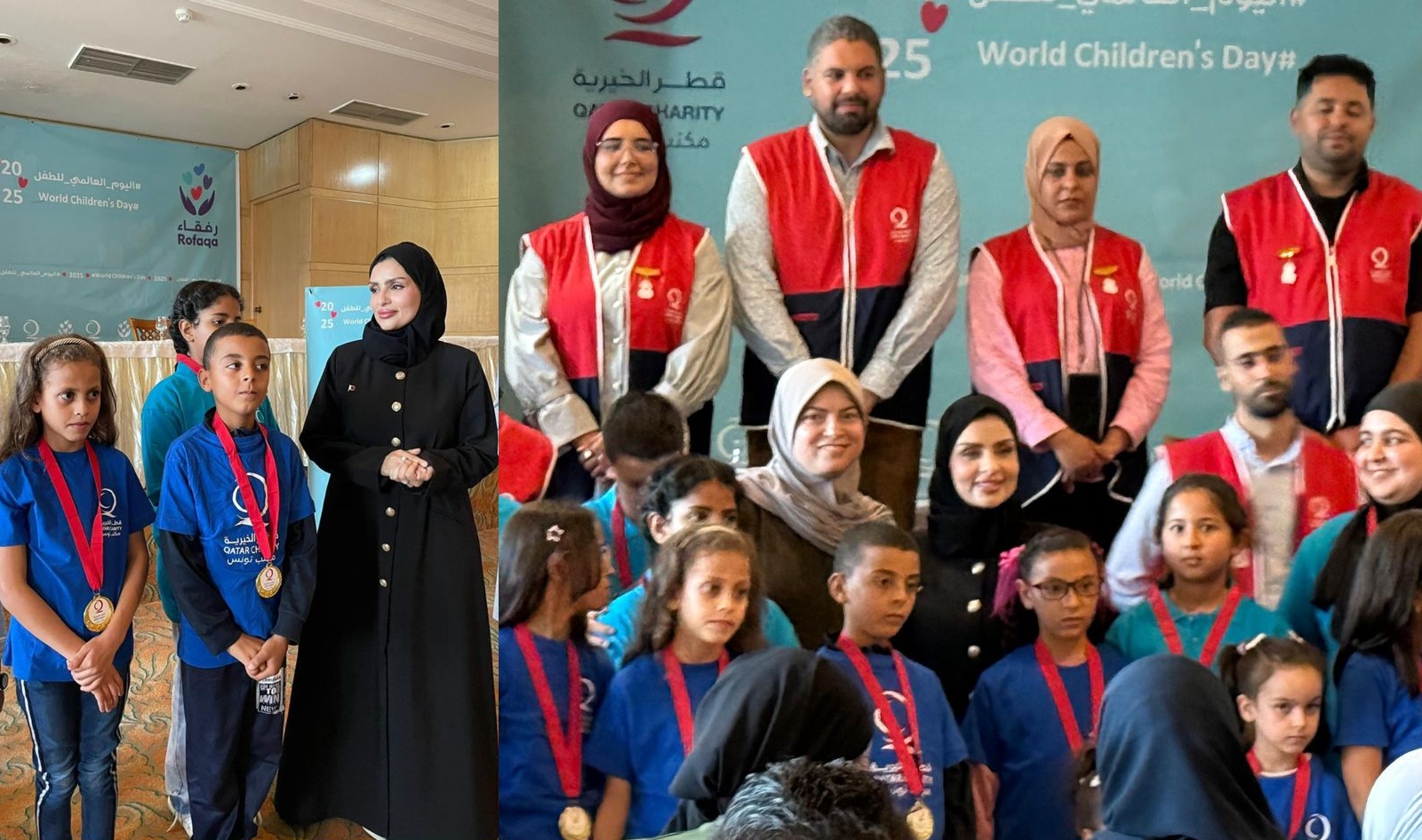 "المبدعون الصغار" يضيئون طبرقة.. قطر الخيرية تحتفي بالأطفال اليتامى في اليوم العالمي للطفل