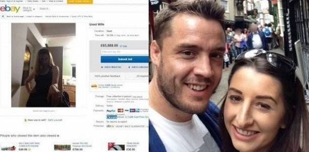بريطاني يعرض زوجته للبيع على eBay