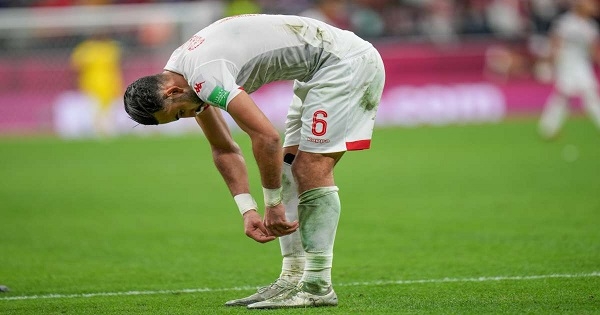 غيلان الشعلالي يغادر تربص نسور قرطاج بسبب الإصابة