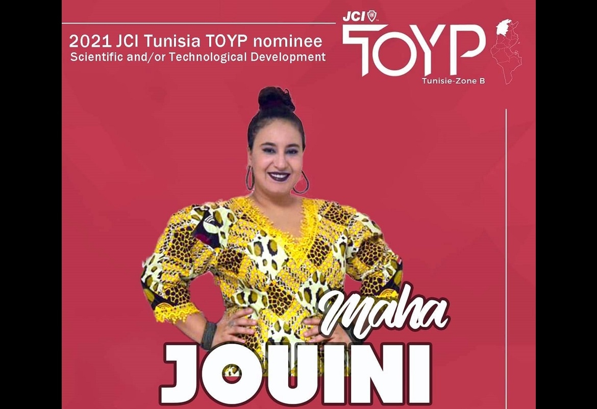 مبدعة مها الجويني مرشّحة تونس لجائزة TOYP العالمية