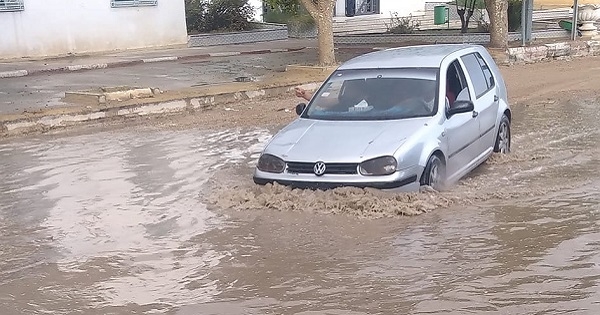 القيروان: أمطار غزيرة في الوسلاتية (صور)