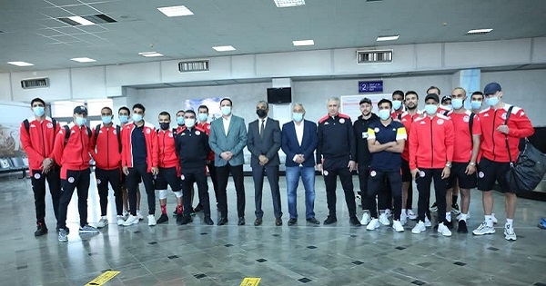 وزير الرياضة في استقبال المنتخب الوطني لكرة القدم