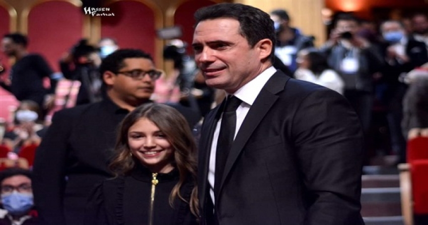 Dhafer Abidine et sa fille sur le tapis rouge