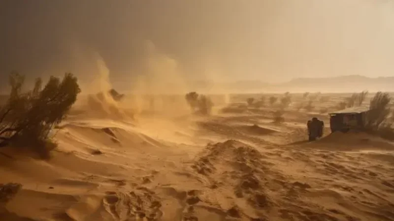 قبلي تحت إنذار الرياح: عواصف قوية ورؤية محدودة ابتداءً من ظهر السبت