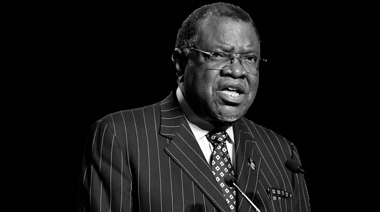 وفاة الرئيس الناميبي حاجي جينجوب تاركًا وراءه بصمة لا تُنسى في تحديات التحرير والنضال