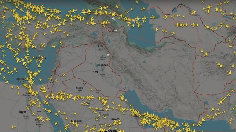 إلغاء 1560 رحلة إلى الشرق الأوسط… 41% من الجدول اليومي يتبخر