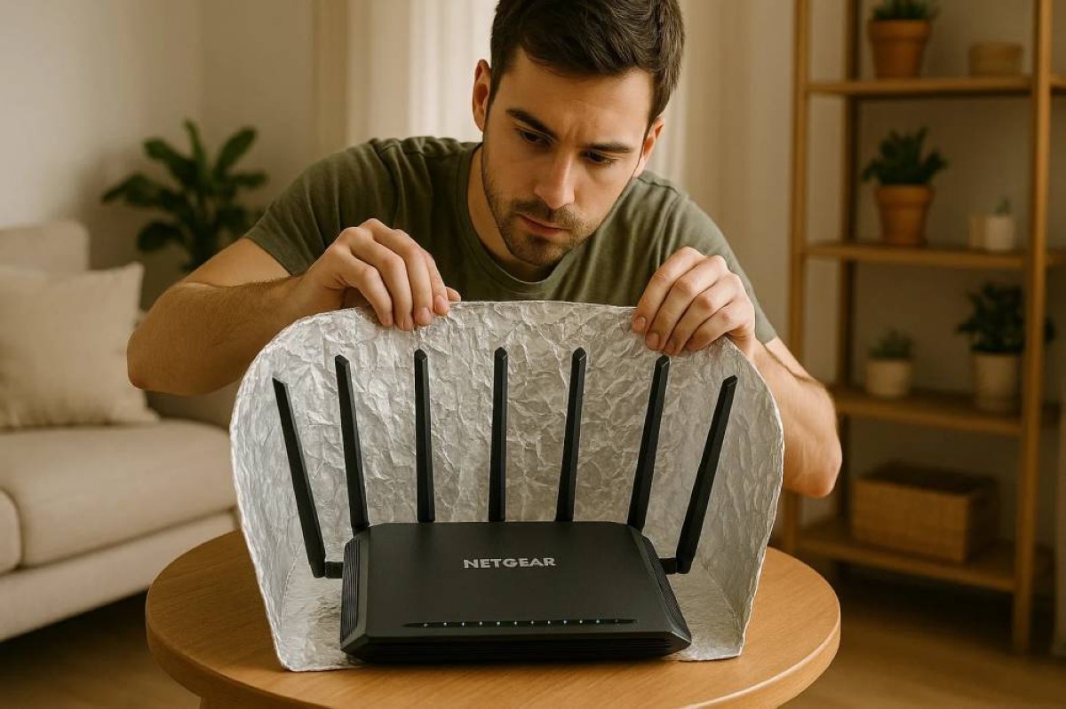 حيلة “ورق الألمنيوم” تعود للواجهة… هل يحوّل راوتر منزلك إلى محطة بث أقوى؟