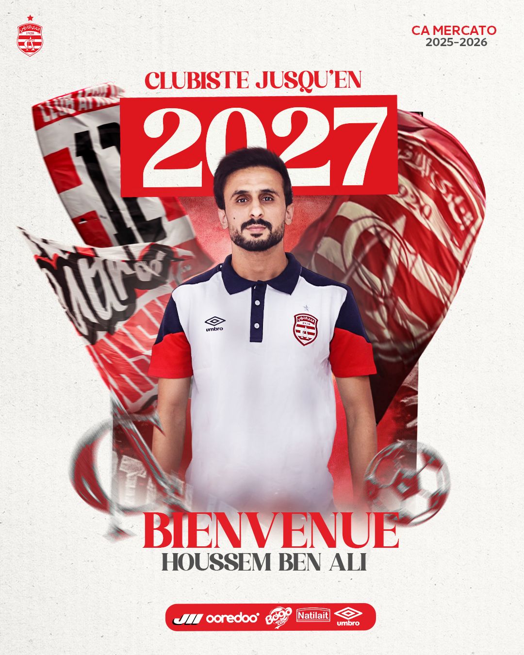 🔴⚪ رسمي: حسام بن علي في النادي الإفريقي!
