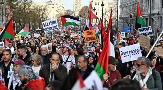 إسبانيا تشهد إضرابًا عامًا ضد الاحتلال والإبادة في فلسطين