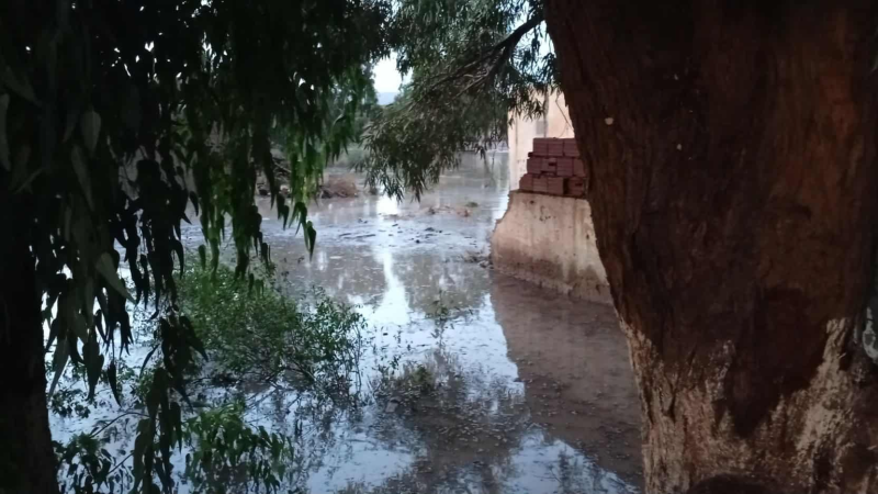 أمطار غزيرة ببوزقام: تسرب للمنازل وانهيار جسر قديم