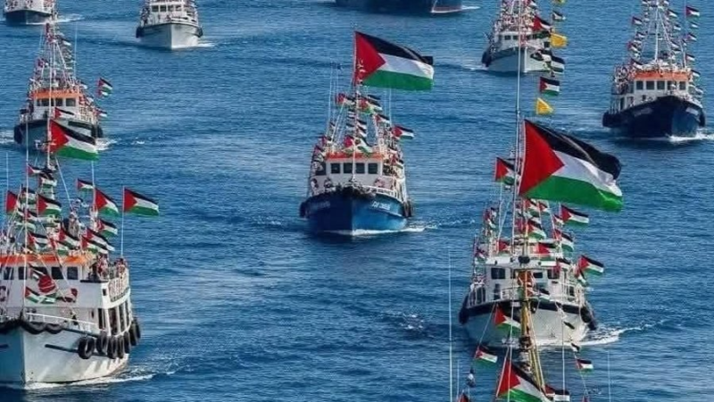 الاحتلال الإسرائيلي يعترض 9 سفن من "أسطول الصمود العالمي" واعتقال نشطاء تونسيين
