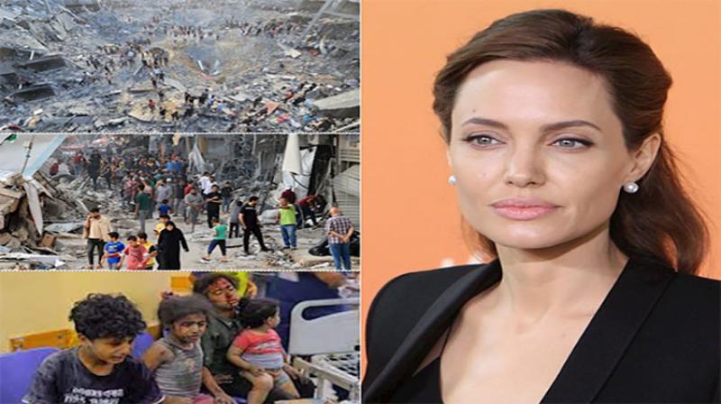 أنجلينا جولي تصف قطاع غزة بأنه 'سجن مفتوح' يتحول إلى 'مقبرة جماعية'