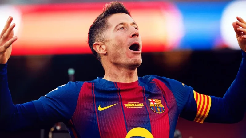 ليفاندوفسكي يكتب التاريخ في “سبوتيفاي كامب نو” ويقود برشلونة لانطلاقة مثالية ضد أتلتيك بلباو