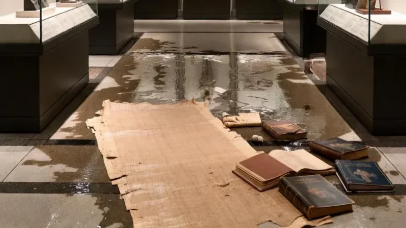 تسرّب مياه يضرب قلب اللوفر… مئات أعمال المصريات تتضرر والمتحف الأشهر في العالم يواجه “تدهورًا مقلقًا”!