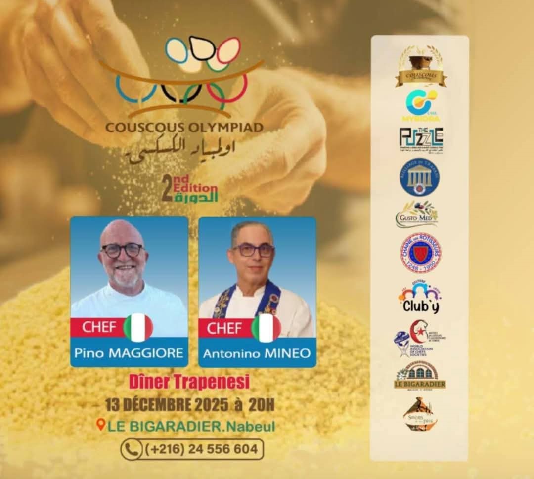 حين تعانق نكهات إيطاليا روح المتوسّط: أكاديمية الكسكسي تحتفي بعشاء استثنائي في نابل