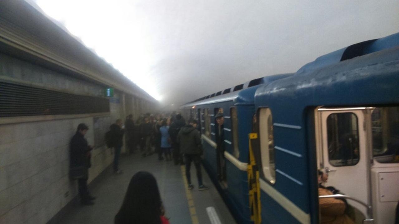 إنفجار في محطة مترو في بطرسبرغ في روسيا