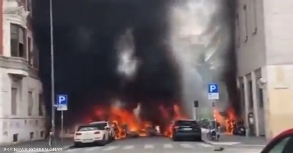 عاجل: انفجار في وسط مدينة ميلانو يؤدي إلى اشتعال عدة سيارات