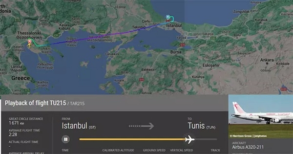 هبوط اضطراري لطائرة الخطوط التونسية في اليونان بسبب سلوك عنيف لأحد الركاب
